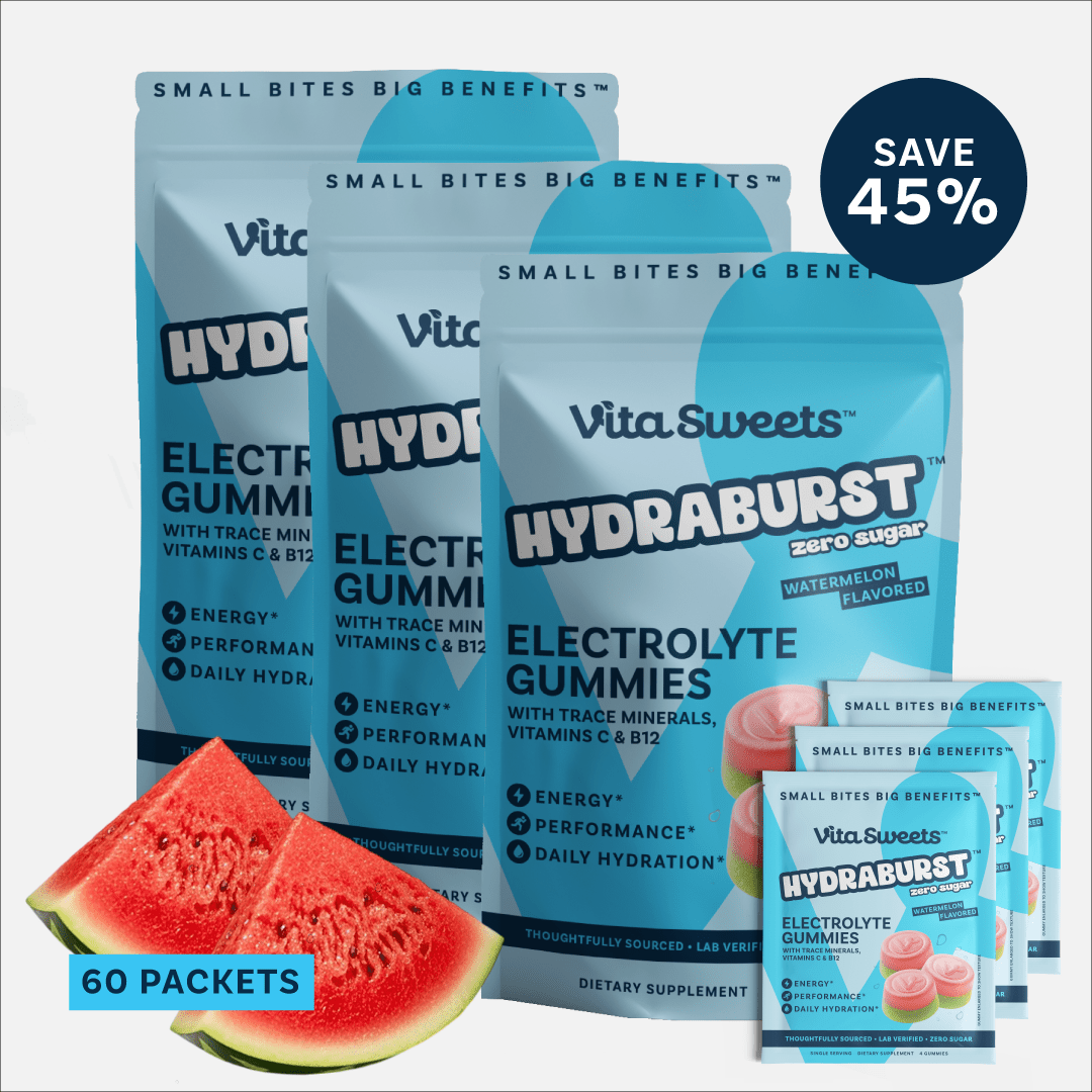 45% OFF 3 - PACK HydraBurst™ Zero Sugar Electrolyte Gummies - VitaSweets