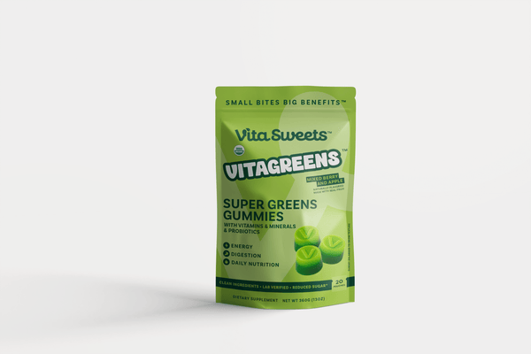 VitaGreens Organic SuperGreens & Multivitamin Gummies - VitaSweets