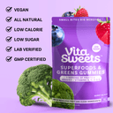 VitaSweets Superfoods & Greens Gummies 12x Pouches - Berry Blast - VitaSweets